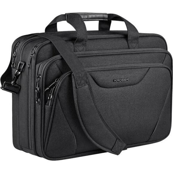 Laptop Bag Premium Computer Briefcase Fits Laptop Expandable Shoulder Messenger
